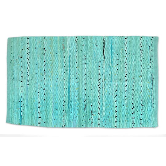 DII® Multi Aqua Rag Rug, 20" x 31.5"